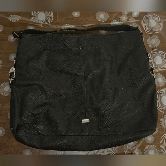 Thirty-one Jewel Dark Gray Leather Hobo Bag - Picture 9 of 12